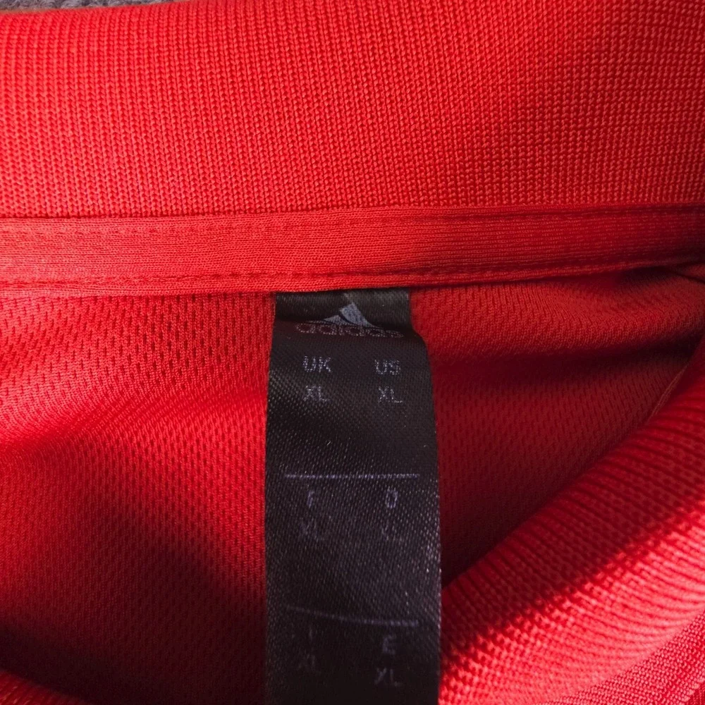 Bulldogs Polo Shirt Adidas Short Sleeve Red‎ Men's Size XL Activewear Outdoors